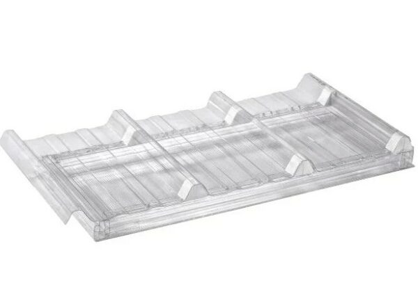 Plaque polycarbonate alvéolaire transparente + le kit en 3.20 m