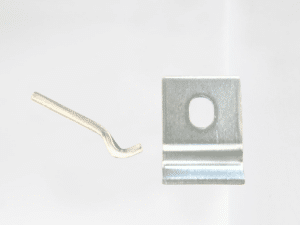 Patte de fixation sur mur pour grille - inox – Image 2