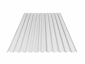 Plaque polycarbonate transparente ondulée - 11 ondes
