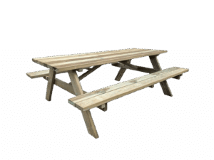 Table de pique-nique AXEL 8 personnes avec bancs pliables