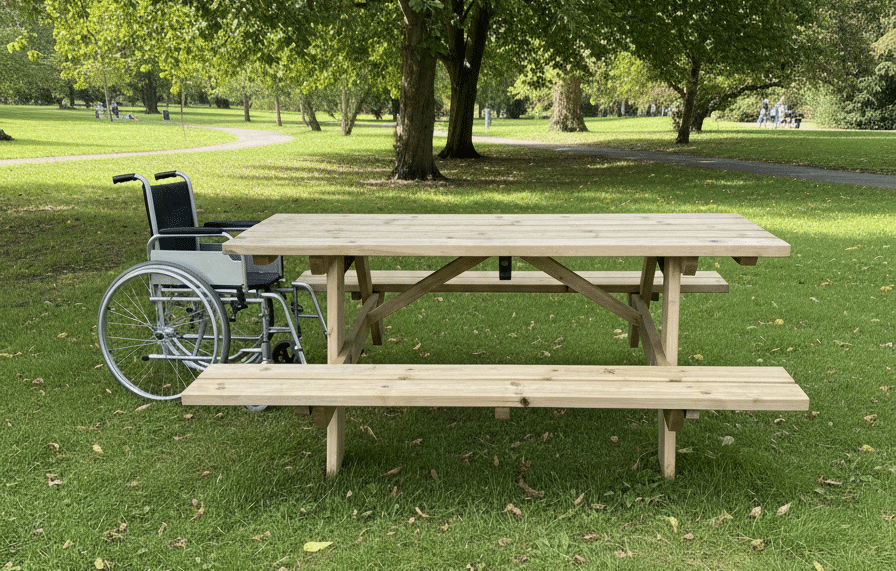 Table de pique-nique PMR 8 personnes – Image 3