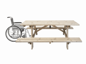 Table de pique-nique PMR 8 personnes