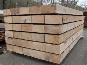 Traverse paysagère en chêne 100x200 mm – Image 2