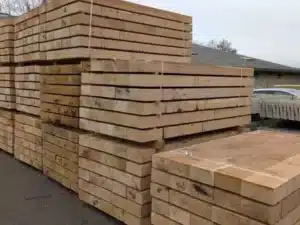 Traverse paysagère en chêne 100x200 mm – Image 3